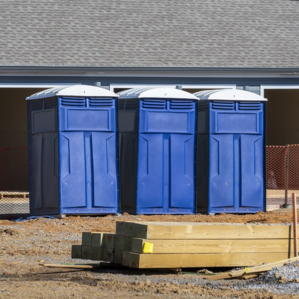 what is the expected delivery and pickup timeframe for the portable toilets in Westport